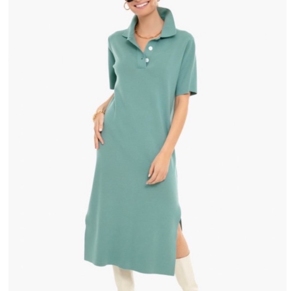 Tuckernuck Channing Polo Midi Dress in Green